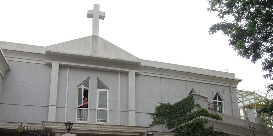 En Tre-själv-kyrka i Beijing (kyrkan har inget samband med texten).