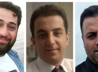 Babak Hosseinzadeh, Behnam Akhlaghi och Saheb Fadaie sitter alla fängslade för sin kristna tro (foto: Article 18).