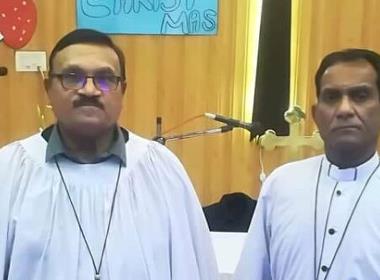William Siraj (till vänster) mördades av två okända gärningsmän utanför en kyrka i Pakistan i slutet av januari. Hans kollega Patrick Naeem (till höger) skadades i dådet (Foto: Church of Pakistan).