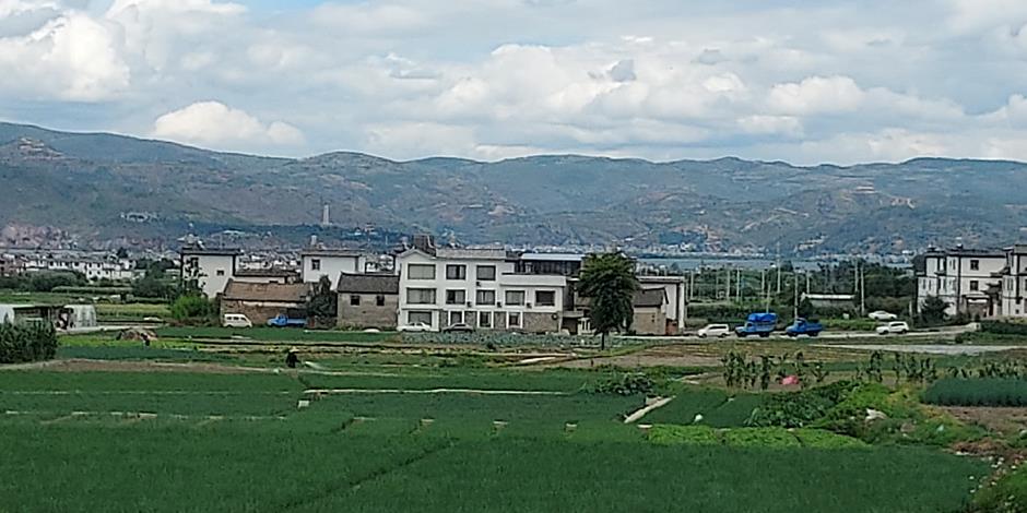 Landsbyggden utanför staden Dali.