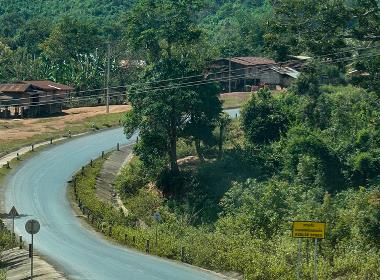 En väg i södra Laos.