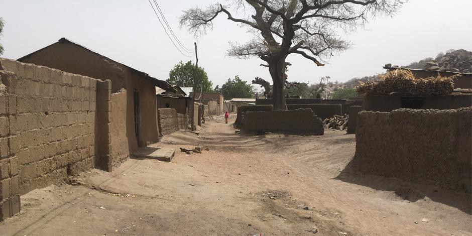 En gata i Chibok, nordöstra Nigeria.