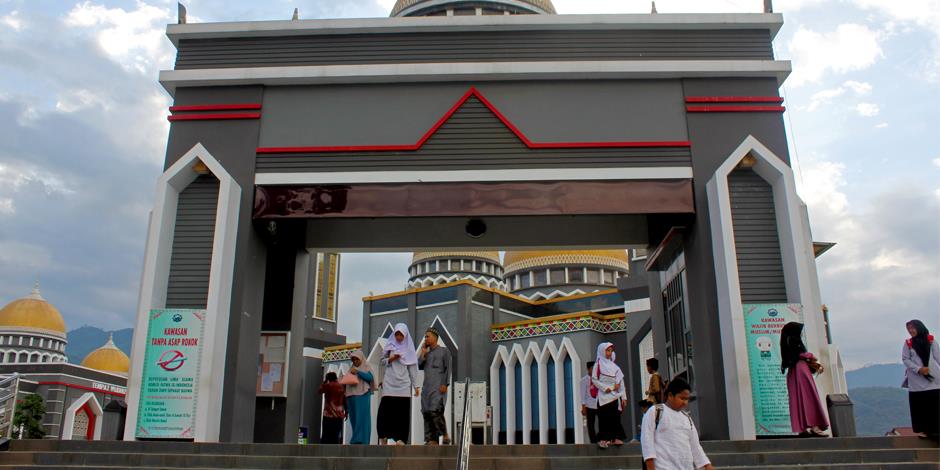 En moské i Indonesien. 